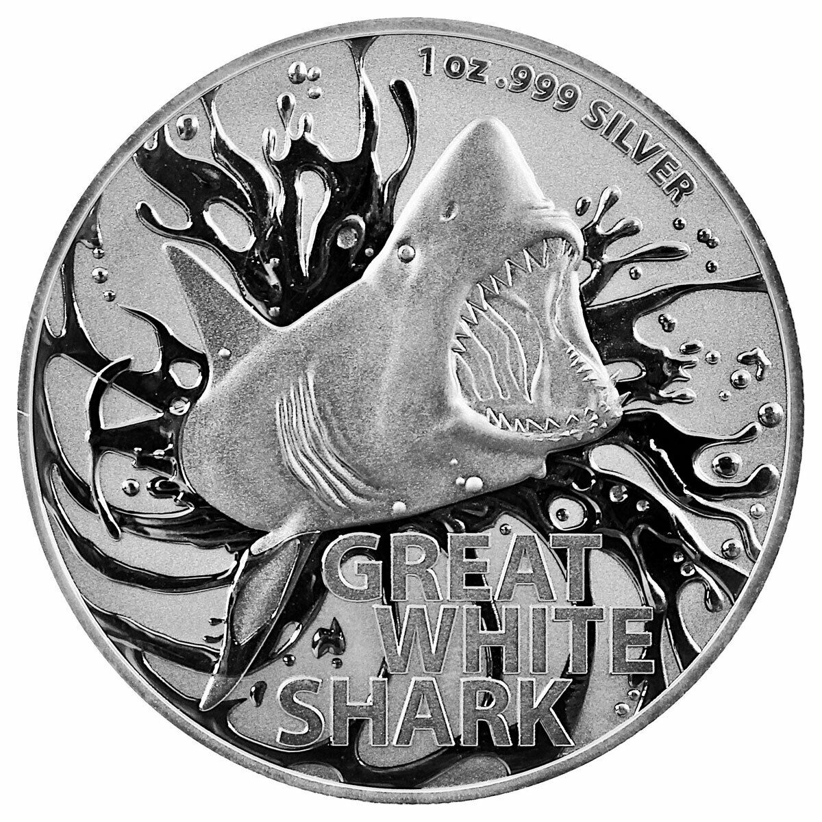Thumbnail for 2021 $1 Great White Shark 1oz  99.9 Silver Brilliant UNC Bullion Investment Coin - Australia's Most dangerous Series