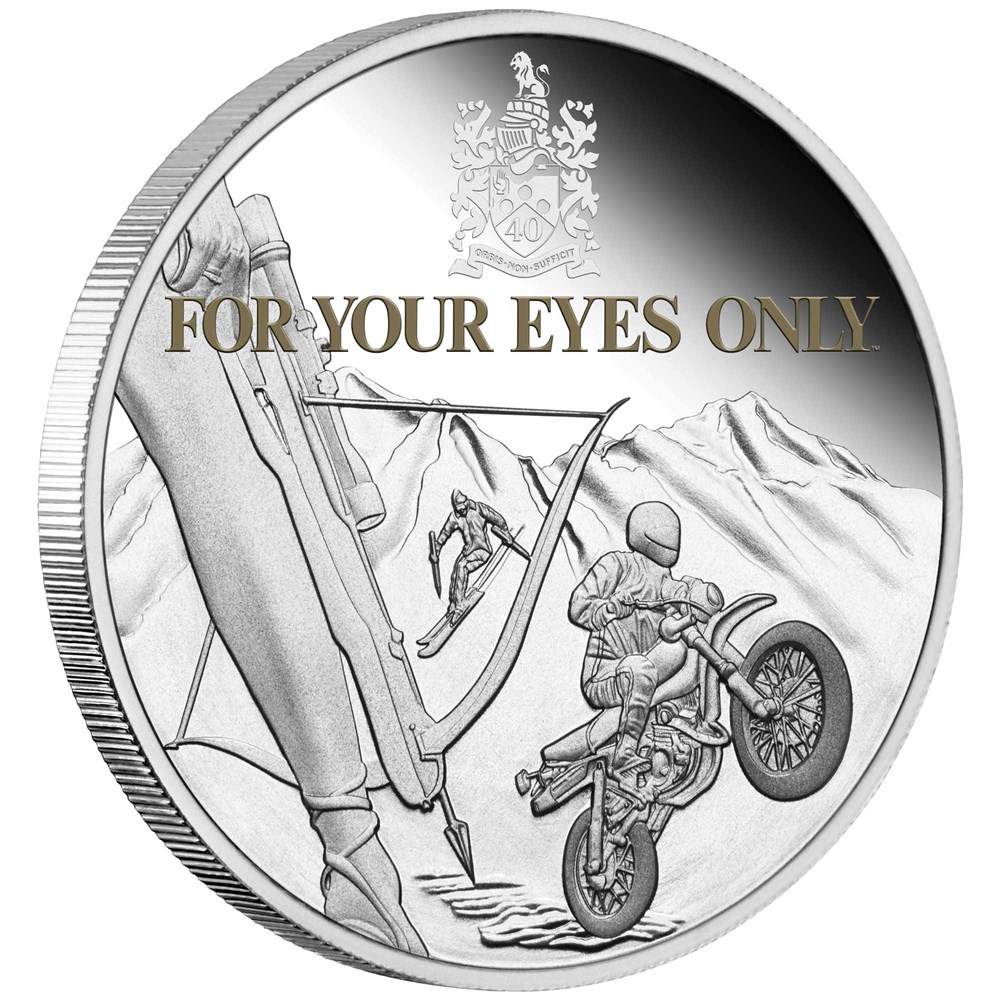 Thumbnail for 2021 James Bond 007 For Your Eyes Only One oz Silver Proof