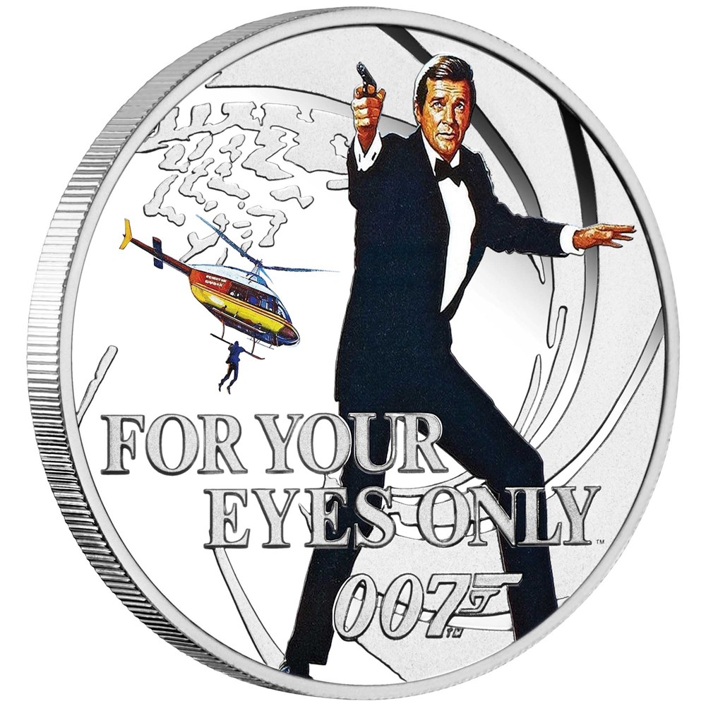 Thumbnail for 2021 James Bond 007 For Your Eyes Only Half oz Silver Proof