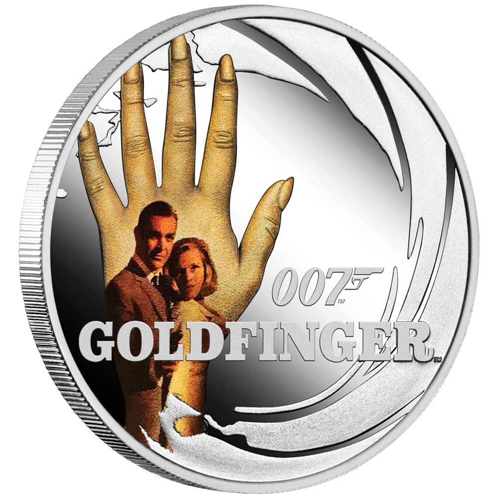 Thumbnail for 2021 James Bond 007 Goldfinger Half oz Silver Proof