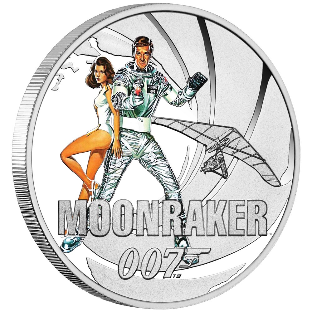 Thumbnail for 2021 James Bond 007 Moonraker Half oz Silver Proof