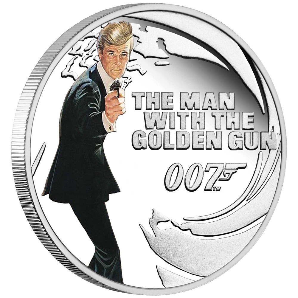 Thumbnail for 2021 James Bond 007 The Man With The Golden Gun Half oz Silver Proof