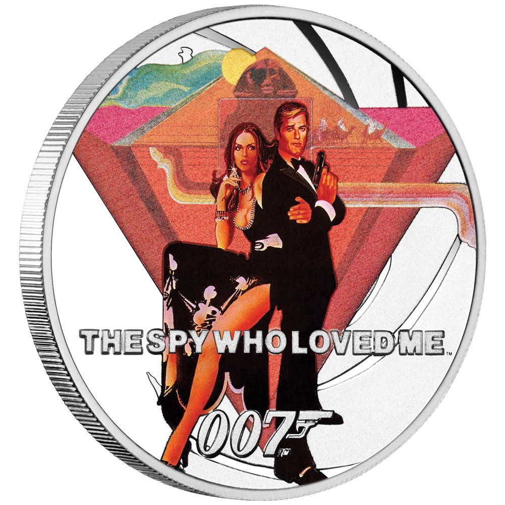 Thumbnail for 2021 James Bond 007 The Spy Who Loved Me Half oz Silver Proof