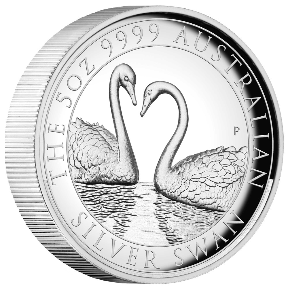 Thumbnail for 2022 5oz Silver Swan Proof High Relief Coin
