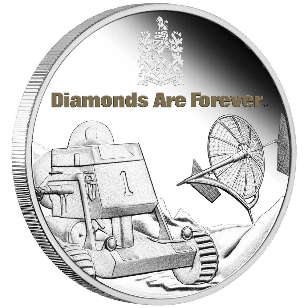 Thumbnail for 2021 James Bond 007 Diamonds Are Forever One oz Silver Proof