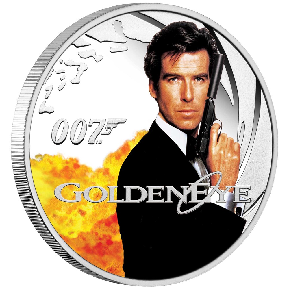 Thumbnail for 2022 James Bond 007 Golden Eye Half oz Silver Proof