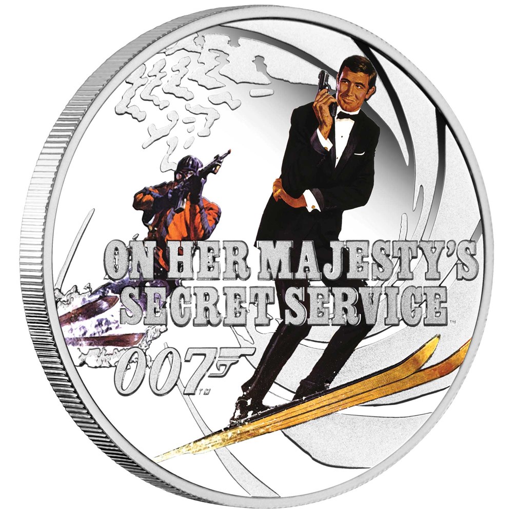 Thumbnail for 2021 James Bond 007 On Her Majestys Secret Service Half oz Silver Proof