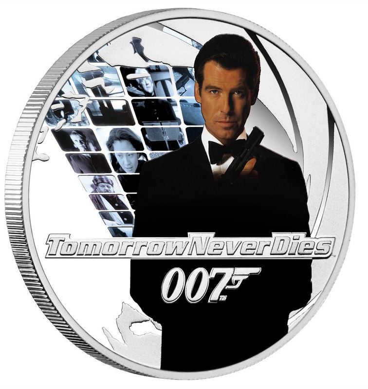 Thumbnail for 2022 James Bond 007 Tomorrow Never Dies Half oz Silver Proof