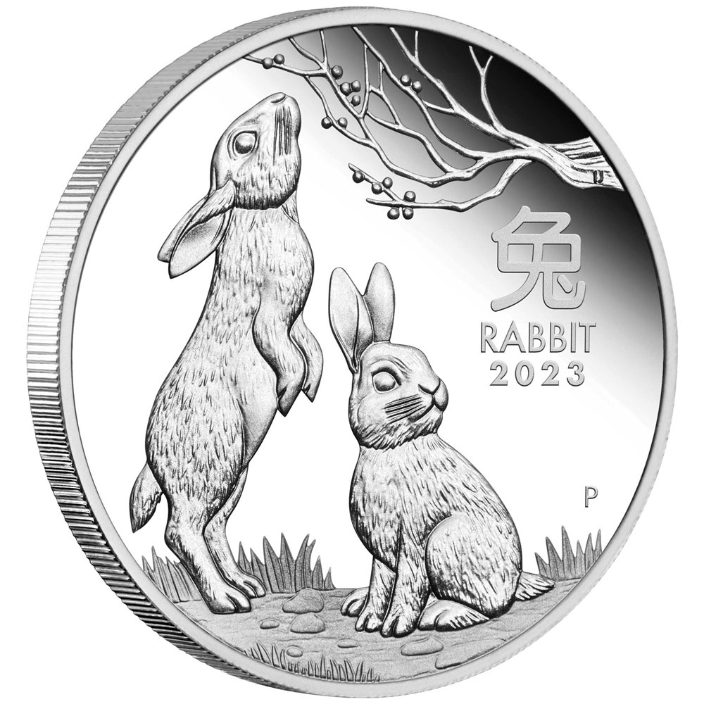 Thumbnail for 2023 Australian Lunar Series III Year of the Rabbit 1oz Proof Coin