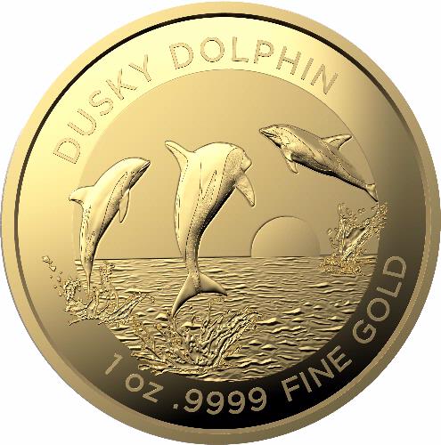 Thumbnail for 2022 $100 Australian Dolphin Series - Dusky Dolphin Gold 1oz Investment Coin in Packaging