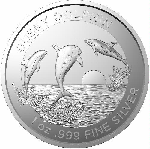 Thumbnail for 2022 $1 Dusky Dolphin 1oz Silver Investment Coin