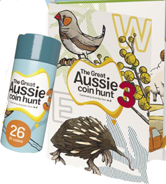 Thumbnail for 2022 $1 Great Aussie Coin Hunt 3 A-Z 26 Coins in UNOPENED Tube with Folder 