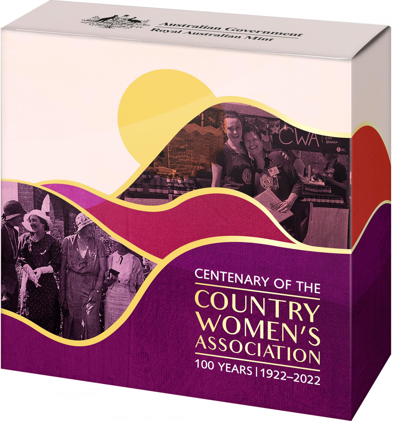 Thumbnail for 2022 $1 Centenary of the Country Women's Association Selectively Gold Plated Half oz Proof Coin in Box