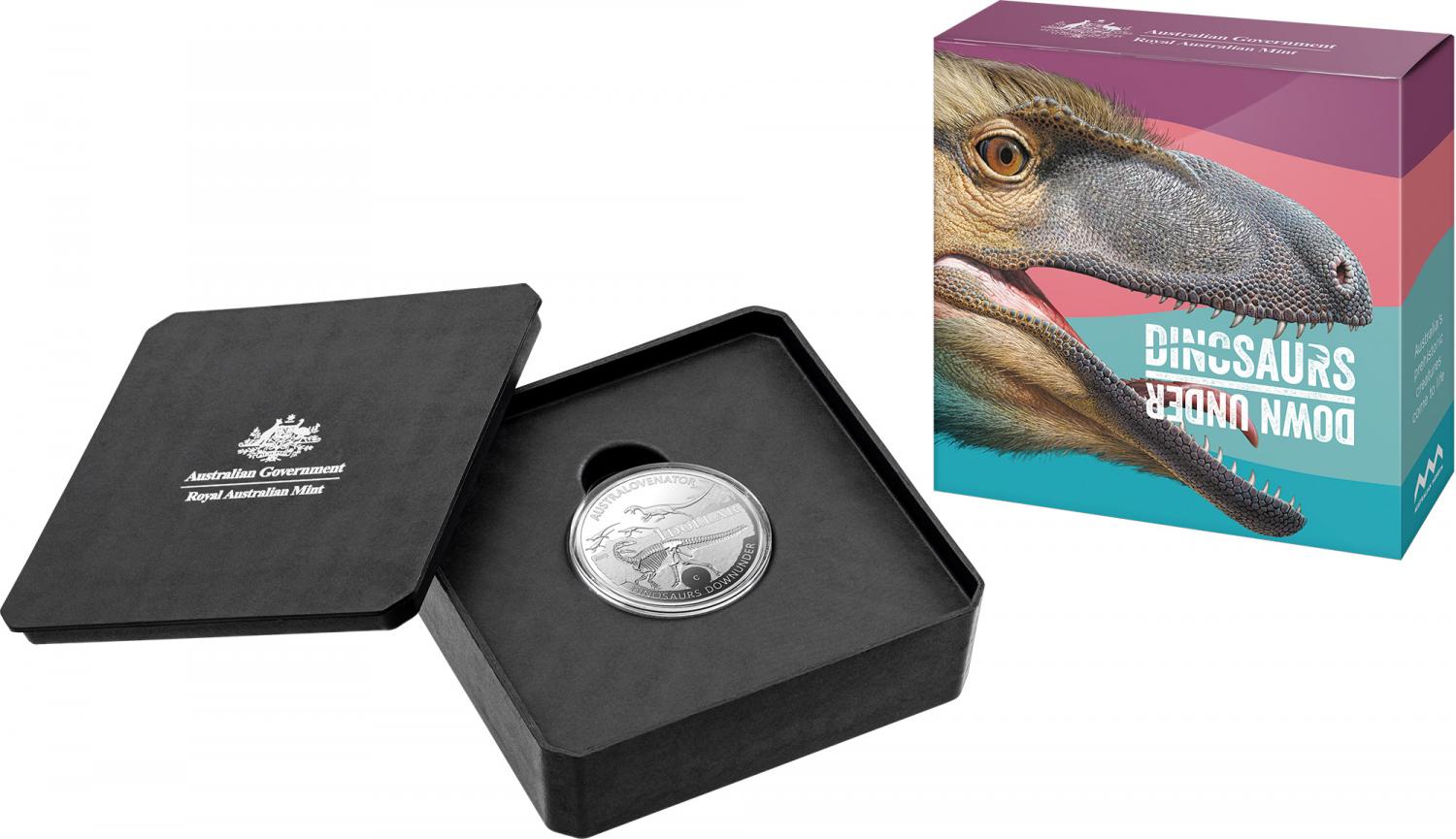 Thumbnail for 2022 $1 Australian Dinosaurs 'C; Mintmark Silver Proof Coin