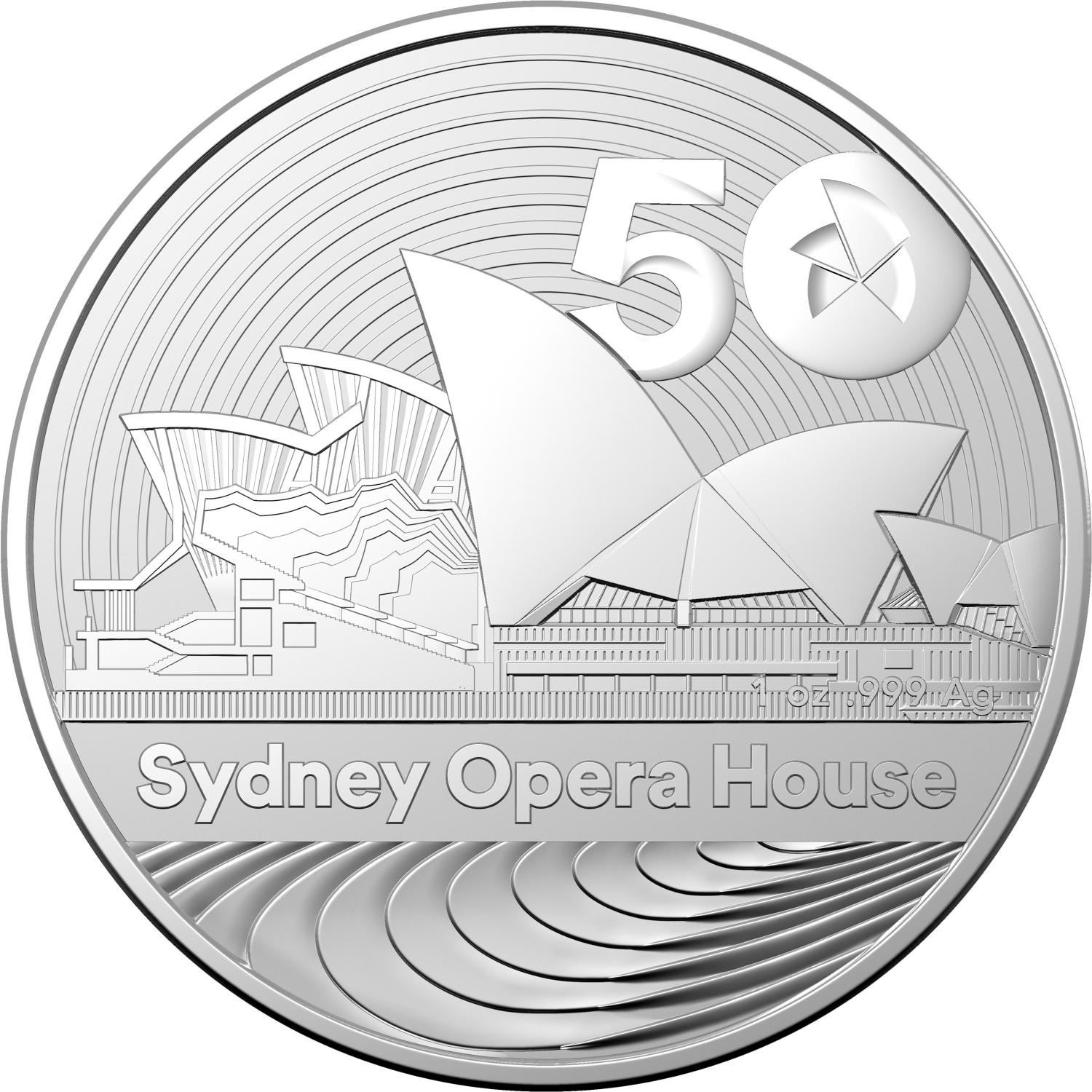 Thumbnail for 2023 $1 50th Anniversary of the Sydney Opera House 1oz Fine Silver INVESTMENT Coin 