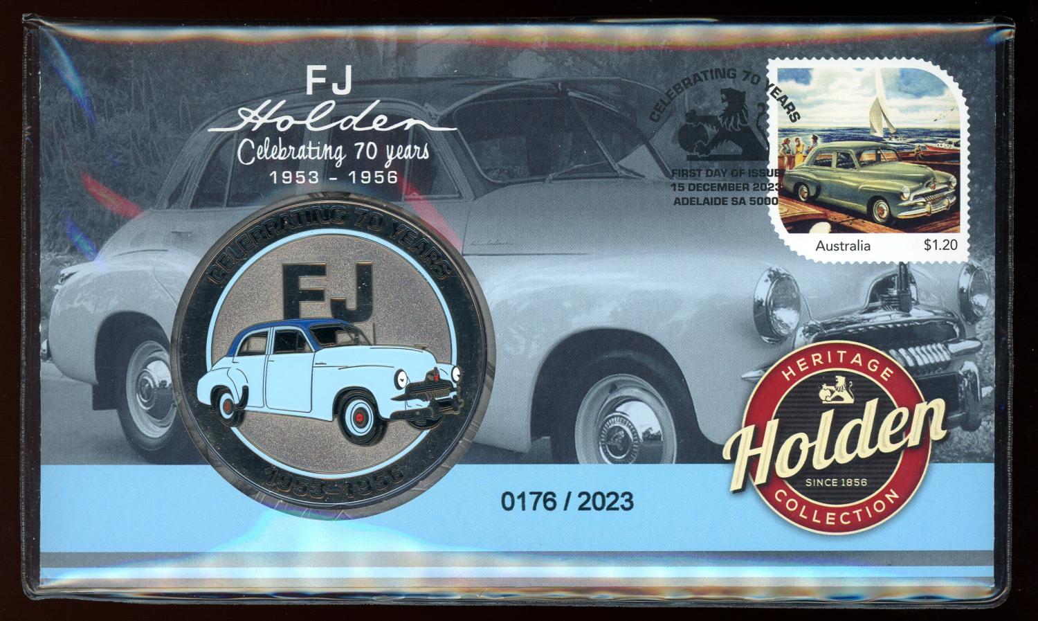 Thumbnail for 2023 FJ Holden Celebrating 70 Years 1953-1956 Postal Medallion Cover