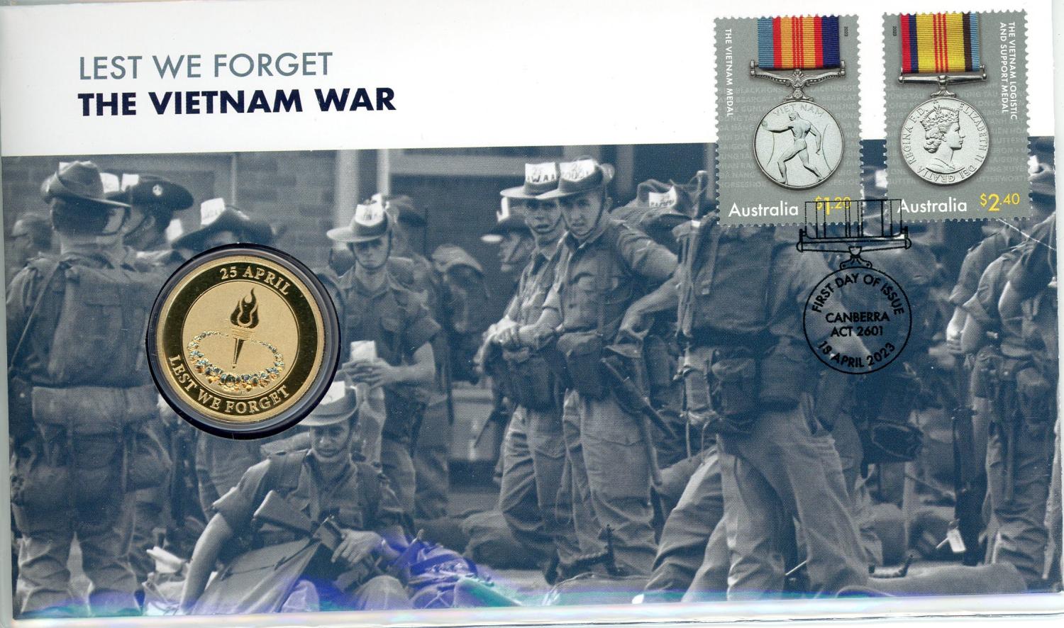 Thumbnail for 2023 Issue 11 Lest We Forget The Vietnam War PNC with Perth Mint $1