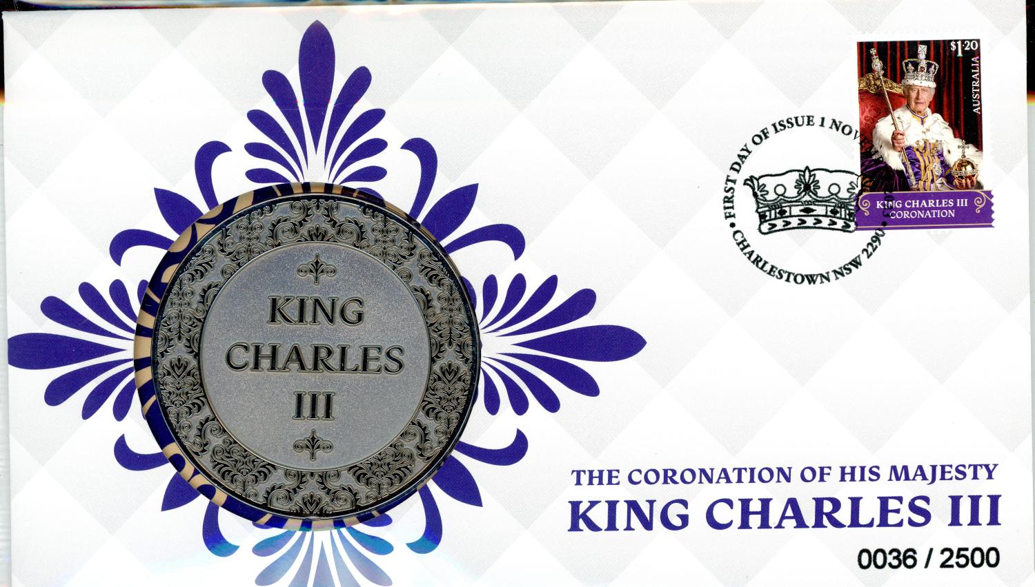 Thumbnail for 2023 The Coronation of His Majesty King Charles III Postal Medallion Cover 