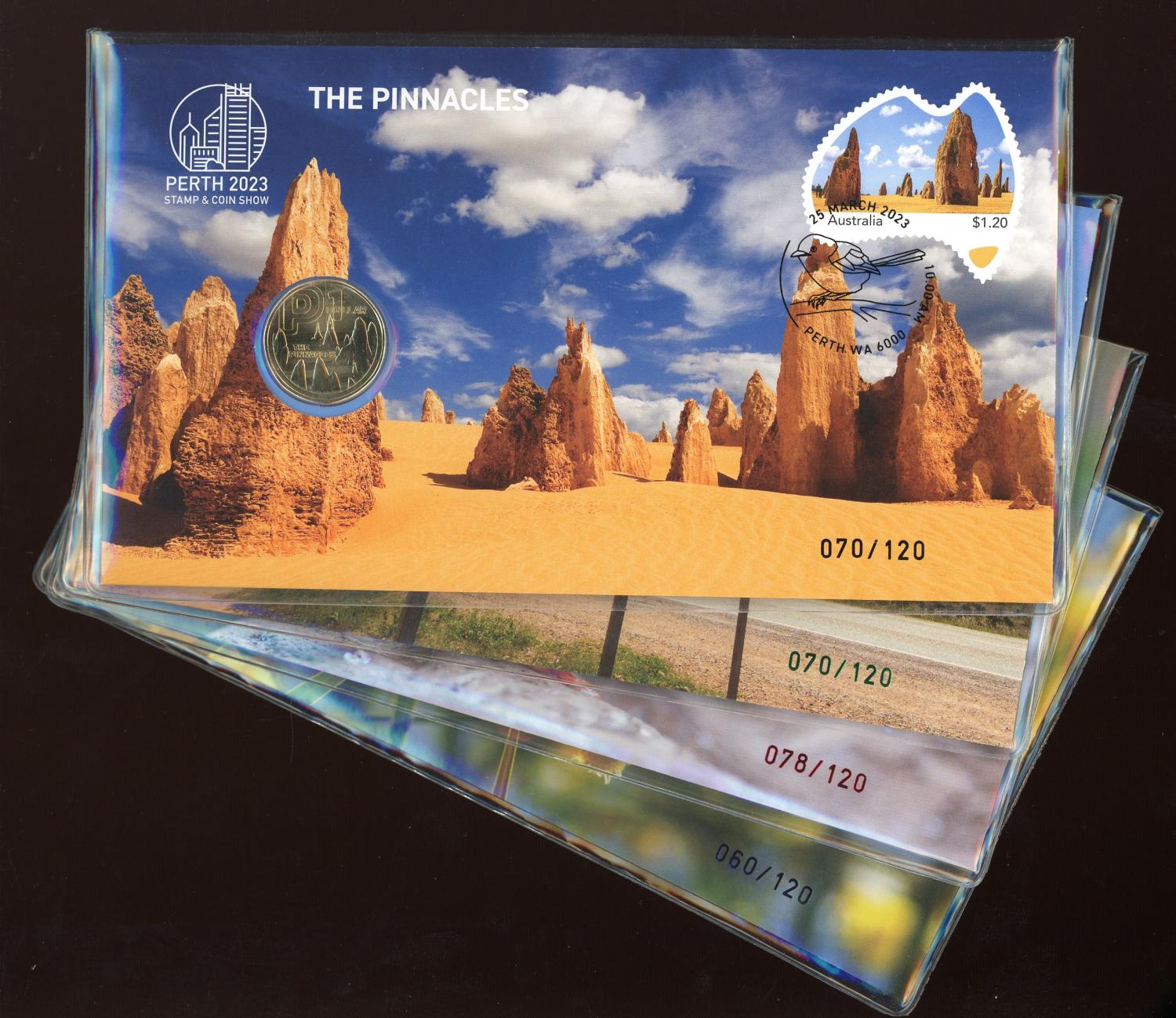 Thumbnail for 2023 Set of 4  PNC's Perth Stamp and Coin Show Limited to only 120 - Set 5