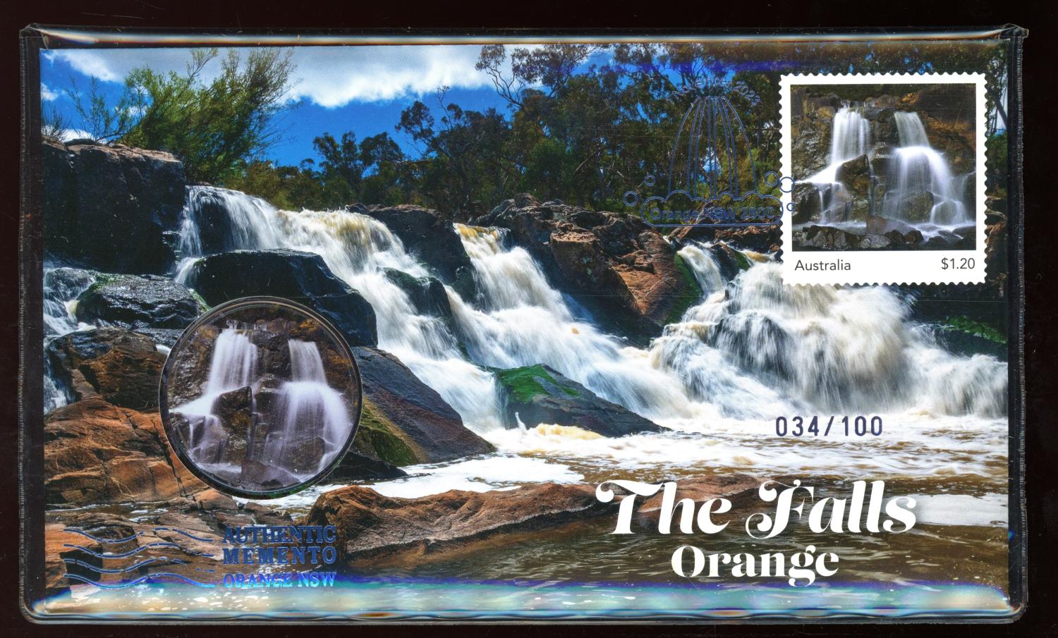 Thumbnail for 2023 The Falls LIMITED Edition Medallion & Minisheet Collection - Impressions Release 034-100