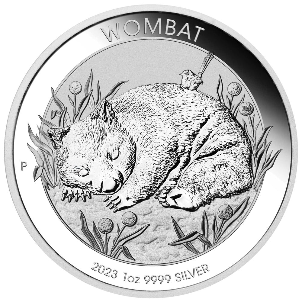 Thumbnail for 2023 $1 Australian Wombat 1oz Silver 99.99% Bullion Coin - Perth Mint (Memorial Effigy)