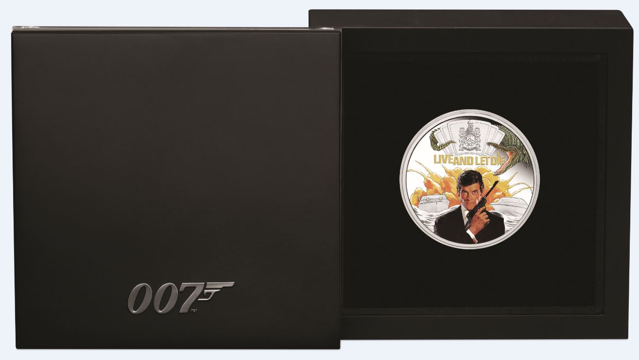 Thumbnail for 2023 $1 James Bond Live & let Die 1oz Silver Proof Coloured Coin