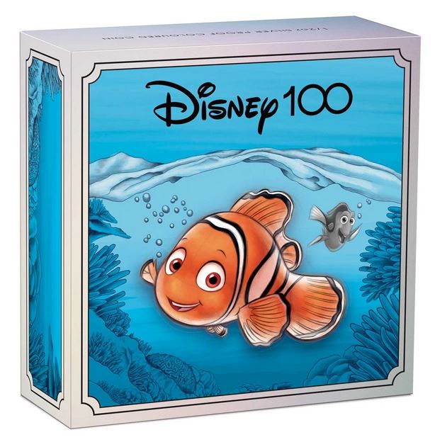 Thumbnail for 2023 Half oz Silver Proof Coloured Coin - Disney 100th Anniversary - Nemo 