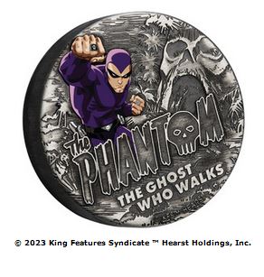 Thumbnail for 2023 The Phantom 2oz Silver Antiqued Coloured Coin
