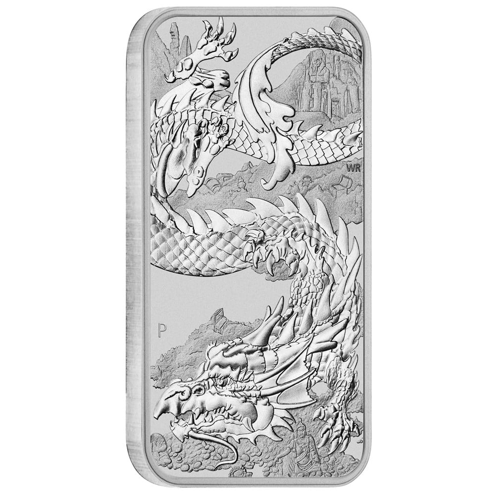 Thumbnail for 2023 $1 Dragon Rectangular 1oz Silver Bullion Coin - Perth Mint