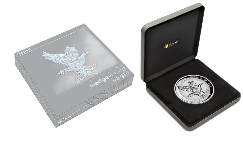 Thumbnail for 2023 Australian Wedge-tailed Eagle 10oz Silver Incused Coin