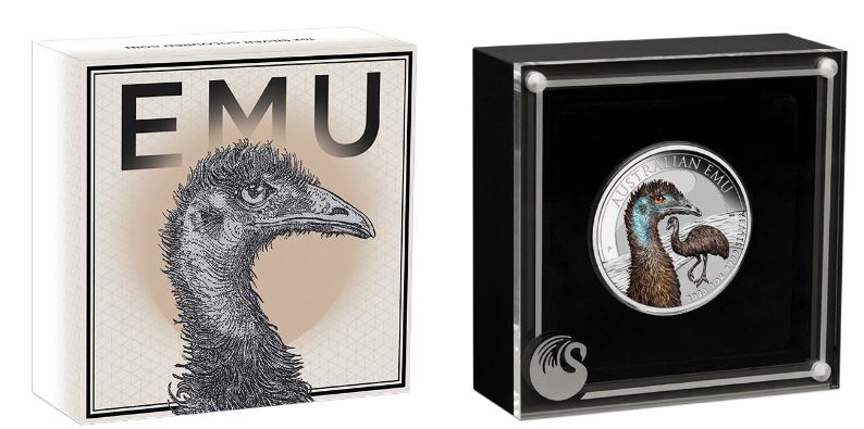 Thumbnail for 2023 $1 Australian Emu 1oz Silver Coloured Coin - Memorial Effigy