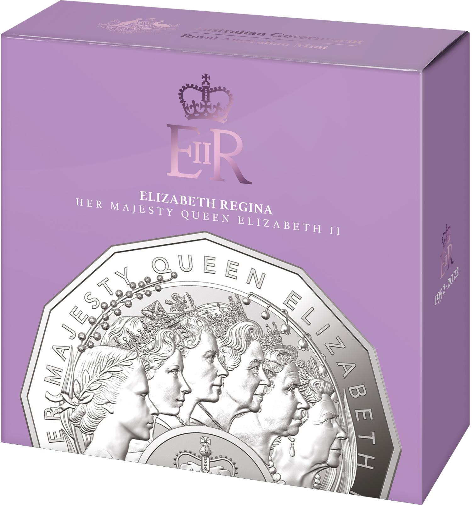 Thumbnail for 2023 50 Cent Elizabeth Regina - HM Queen Elizabeth II Commemoration Fine Silver Proof Coin - STRICT LIMITS APPLY