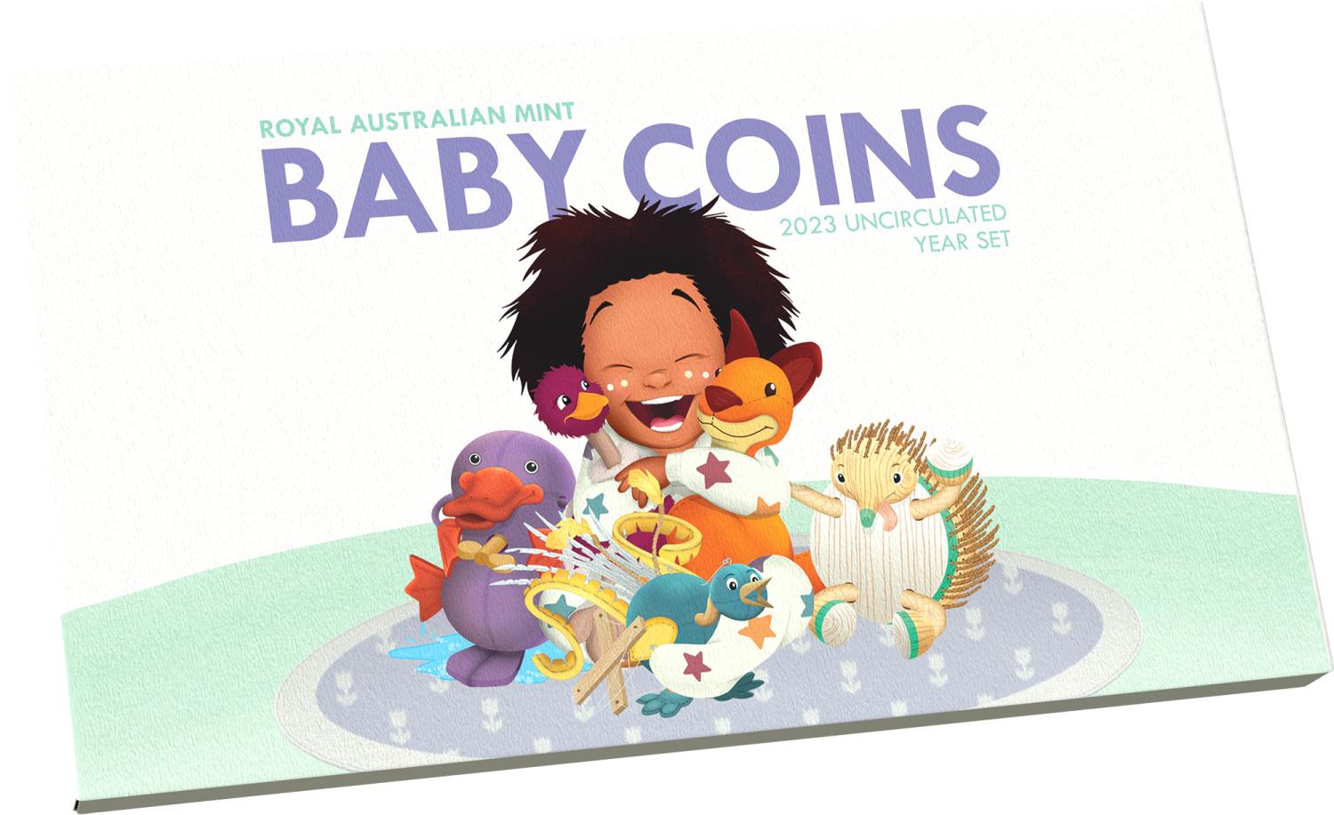 Thumbnail for 2023 Baby Coins - CuNi AlBr UNC Six Coin Set