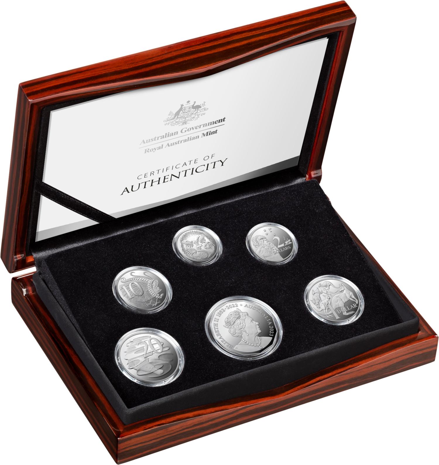 Thumbnail for 2023 Six coin Fine Silver Proof Year Set