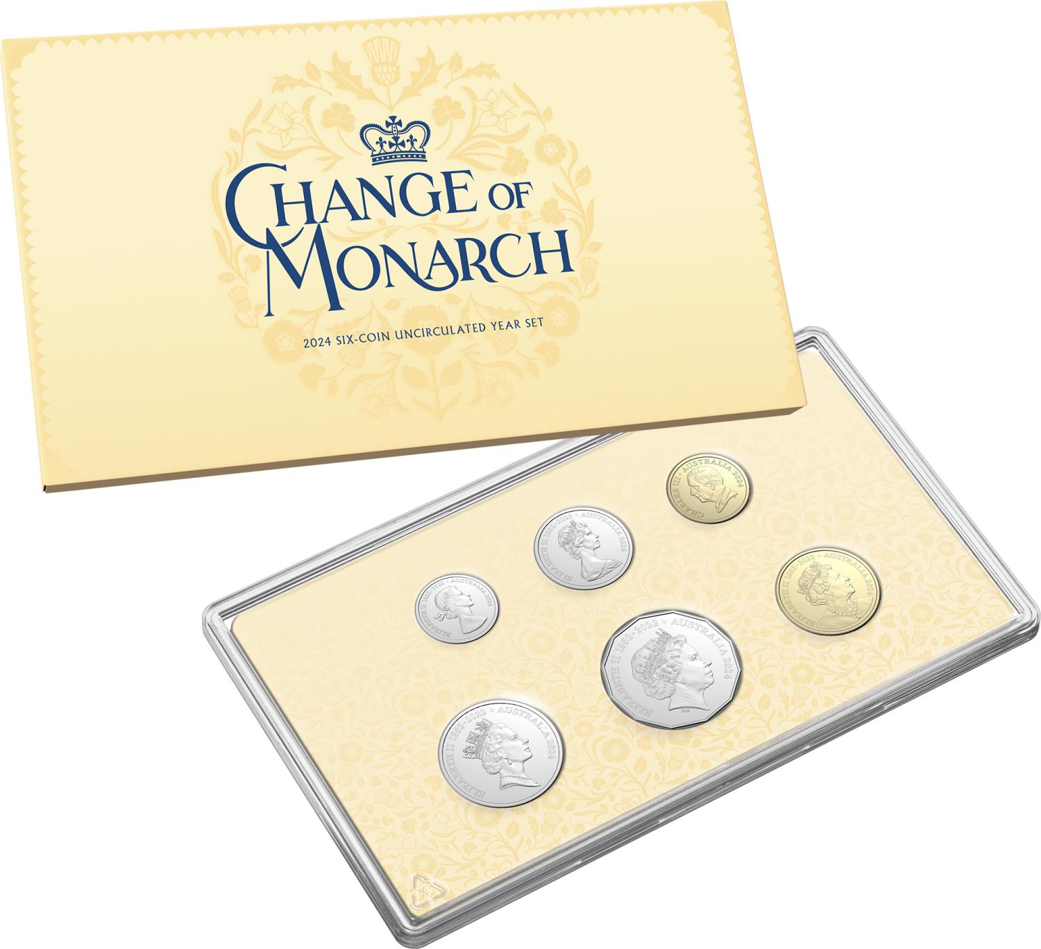 Thumbnail for 2024 Change of Monarch AlBr CuNi Six Coin Special Release UNC Set