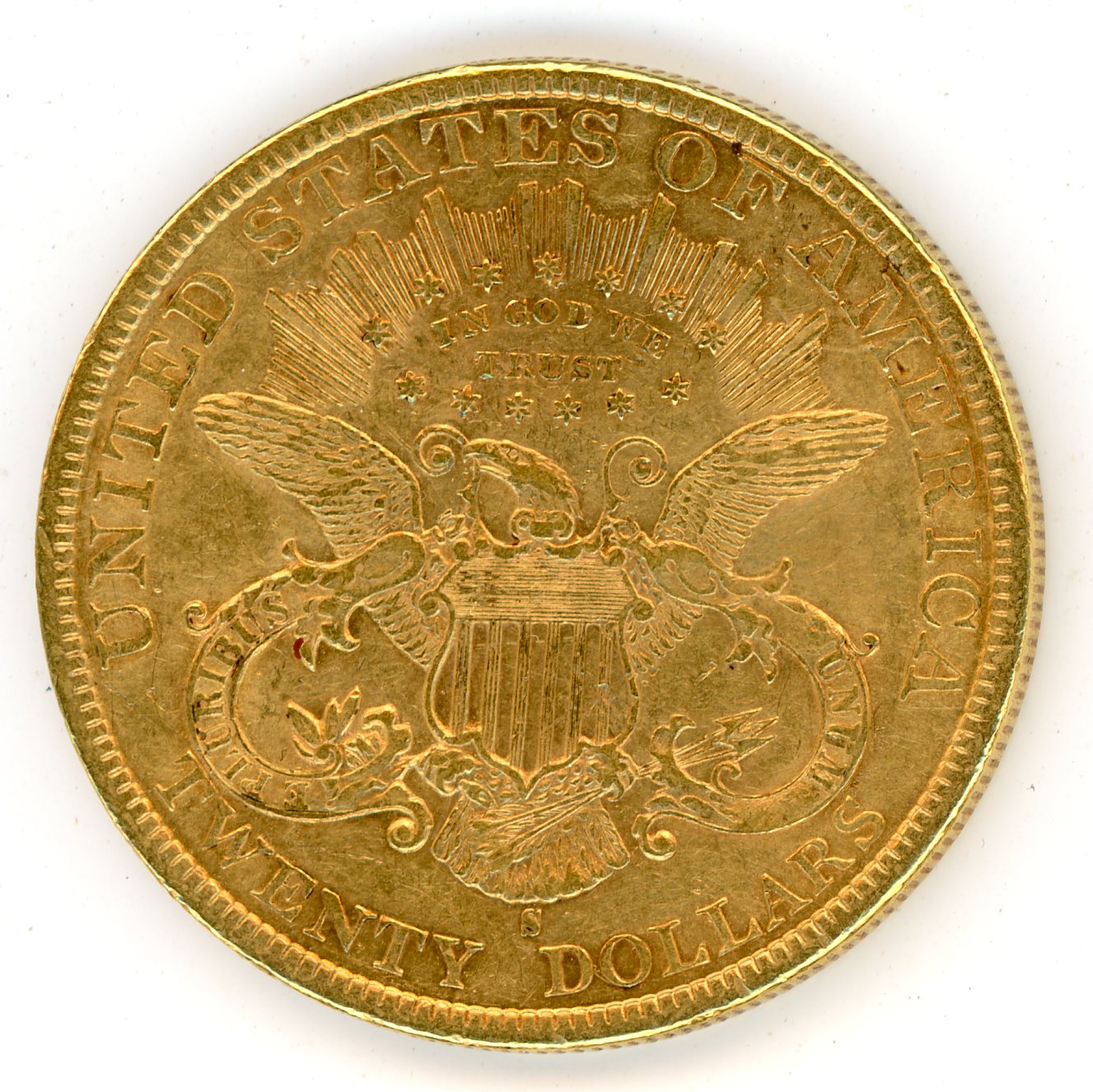 Thumbnail for 1894S United States Coronet Head Gold Twenty Dollar