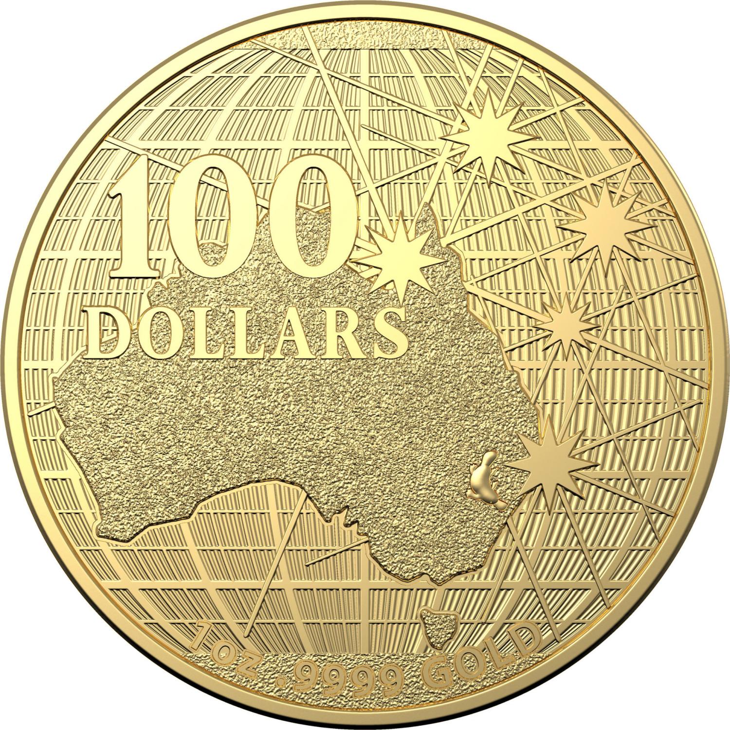 Thumbnail for 2021 $100 Beneath the Southern Skies 1oz Gold Bullion Coin Royal Aust Mint - Platypus Silhouette