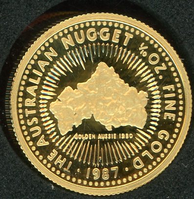 Thumbnail for 1987 One Quarter oz Proof Australian Nugget - Fathers Day 1979