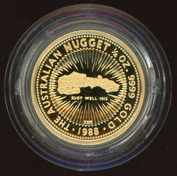 Thumbnail for 1988 Quarter oz Proof Australian Nugget - Ruby Well 1913