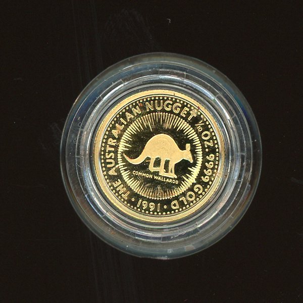 Thumbnail for 1991 One Tenth oz Gold Proof Common Wallaroo in Capsule