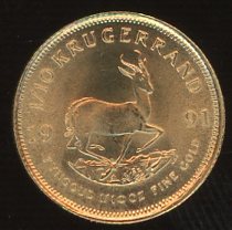 Thumbnail for 1991 South Africa One Tenth oz Gold Krugerrand