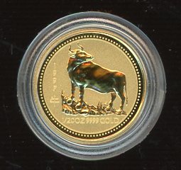 Thumbnail for 1997 Australian One Twentieth oz Lunar Year of the Ox Series 1