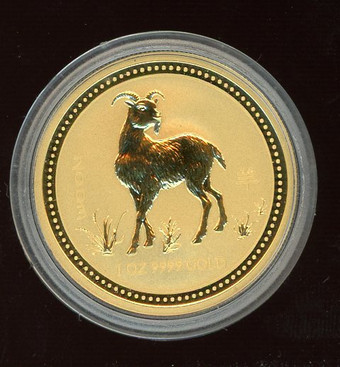 Thumbnail for 2003 Australian 1oz Gold Proof - Year of the Goat Series One