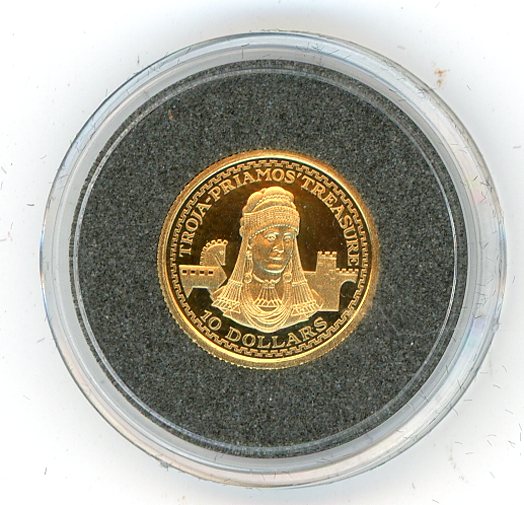 Thumbnail for 2003 Nauru 1.224 Grams .999 Ten Dollars - Priams Treasure