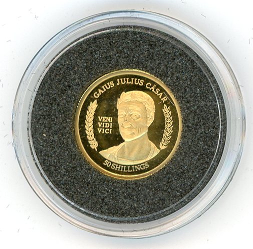 Thumbnail for 2004 Somalia 1.224 Grams .999 Fifty Shillings - Julius Caesar