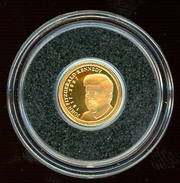 Thumbnail for 2006 Palau 0.5 Gram .999 Gold One Dollar - John F Kennedy