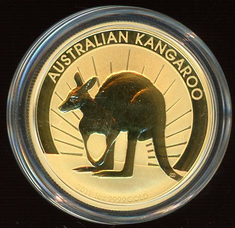 Thumbnail for 2011 One oz Gold Kangaroo in Capsule