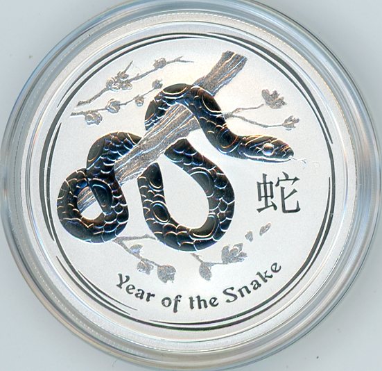 Thumbnail for 2013 Half oz Silver Year of the Snake
