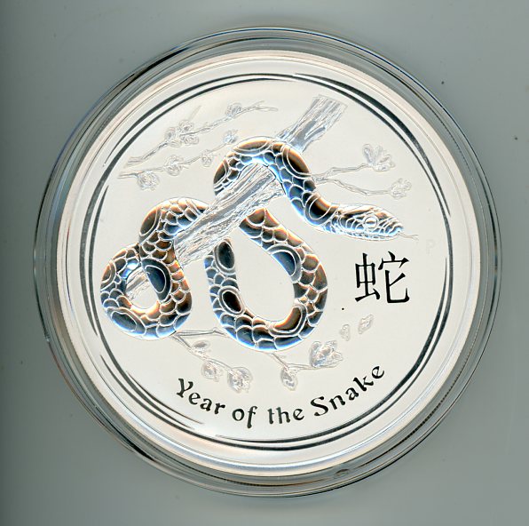 Thumbnail for 2013 One Kilo Year of the Snake .999 Silver