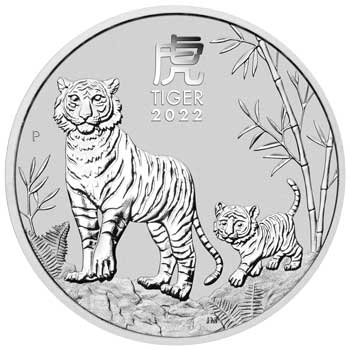 Thumbnail for 2022 Year of the Tiger Half oz Silver Bullion Coin